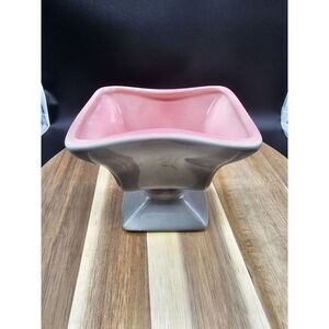 Vintage Art Pottery Grey & Pink Royal Windsor Flower Vase/‎ Planter/Succulent...